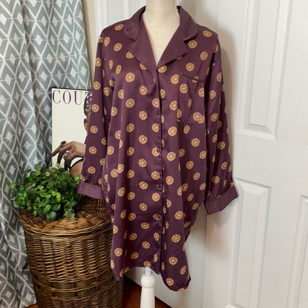 Purple & Gold Intimate Essential’s Nightwear/Large